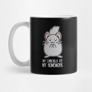 My chinchilla at my homework Mug